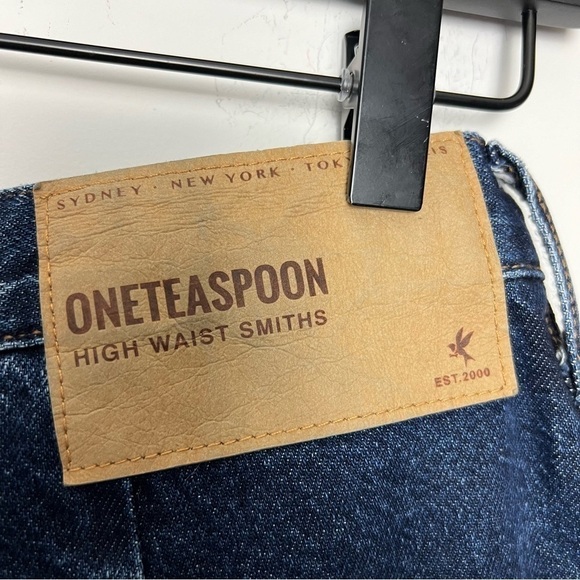 FP One Teaspoon High Waisted Smiths Tailored Jeans Dark Wash Blue NEW Trending - Picture 10 of 13